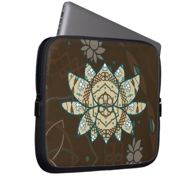 The Lotus Laptop Case (Front Right)
