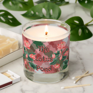 The Lotus Pond-Teakwood Scented Candle