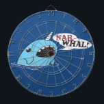 The Loud Narwhal Dart Board<br><div class="desc">A funky drawing of a Narwhal</div>