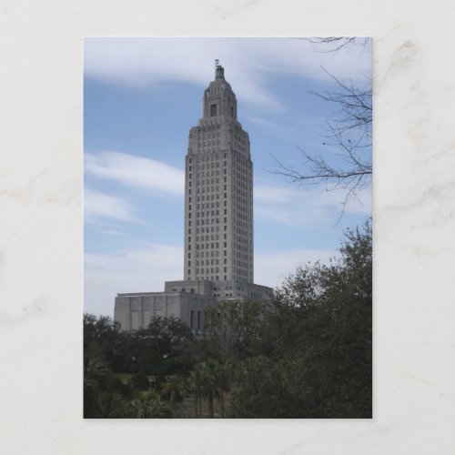 The Louisiana State Capitol in Baton Rouge LA Postcard