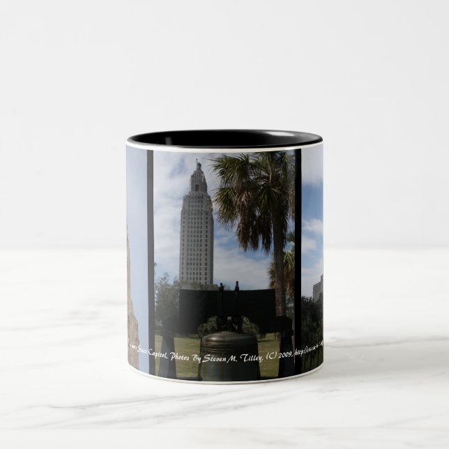 The Louisiana State Capitol Two-Tone Coffee Mug (Center)