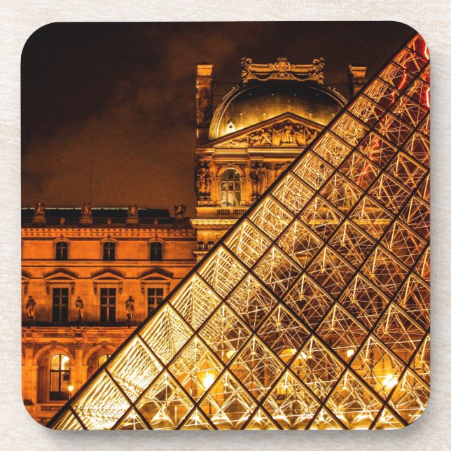 The Louvre Beverage Coaster (Front)