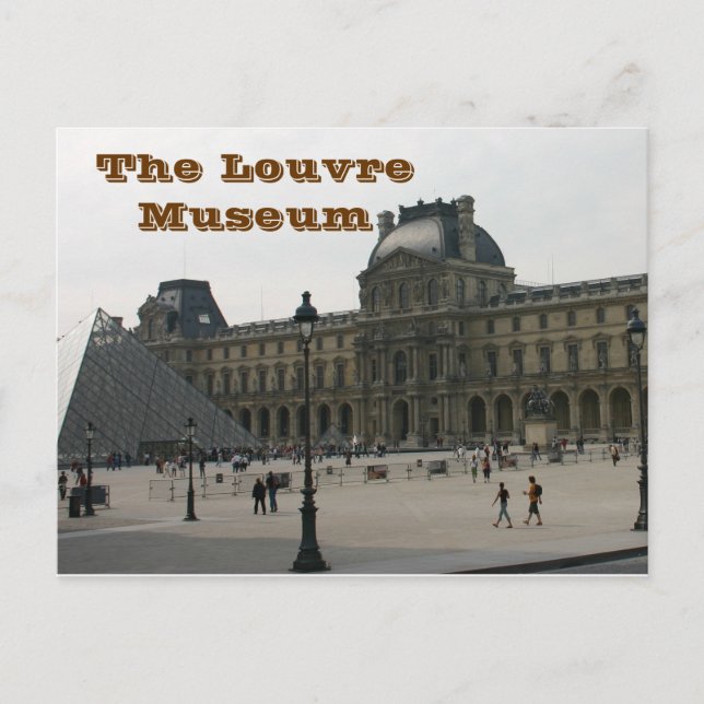 The Louvre Museum in Paris Postcard (Front)