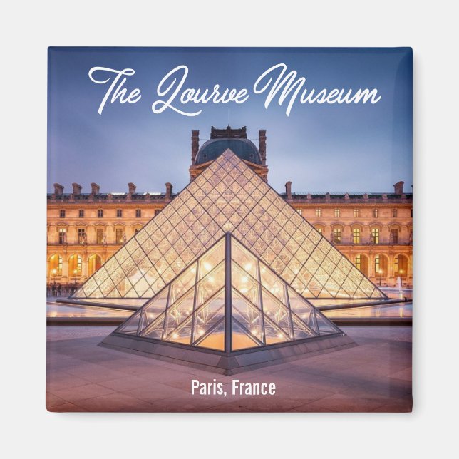 the louvre museum magnet (Front)