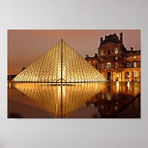 The Louvre Paris Poster