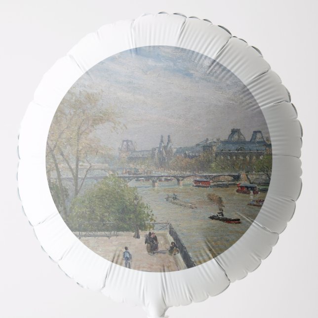 The Louvre, Spring  Camille Pissarro       Balloon (Front)