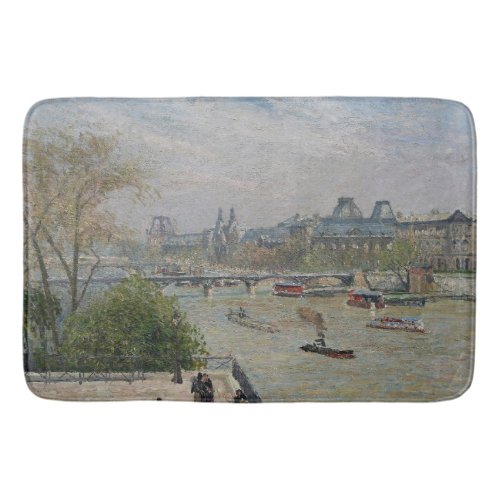 The Louvre Spring  Camille Pissarro       Bath Mat