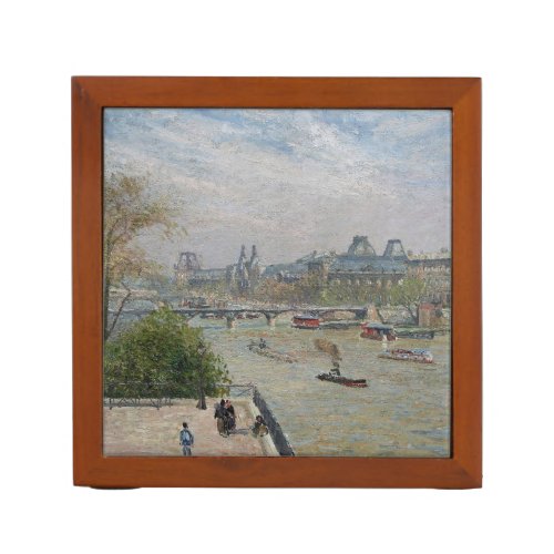 The Louvre Spring  Camille Pissarro   Desk Organizer