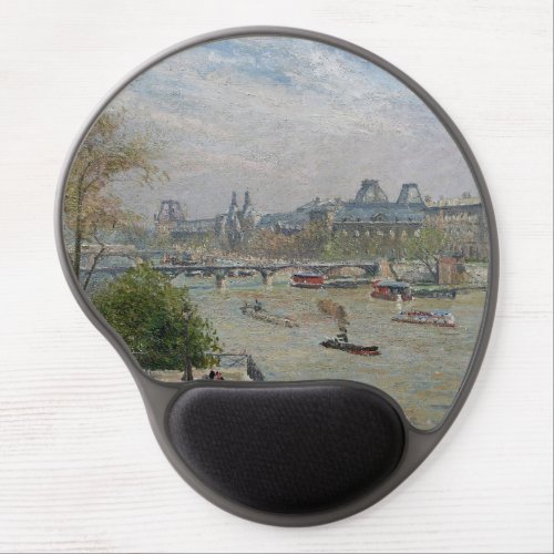 The Louvre Spring  Camille Pissarro   Gel Mouse Pad
