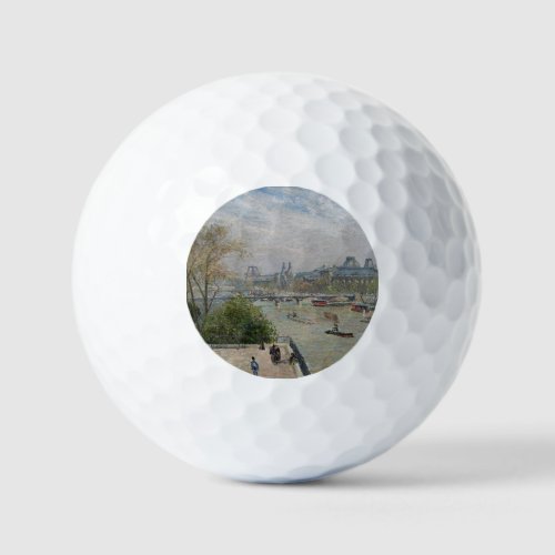 The Louvre Spring  Camille Pissarro   Golf Balls