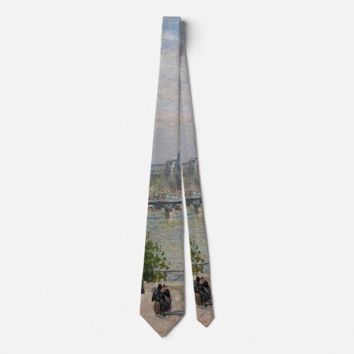 The Louvre Spring  Camille Pissarro  Neck Tie