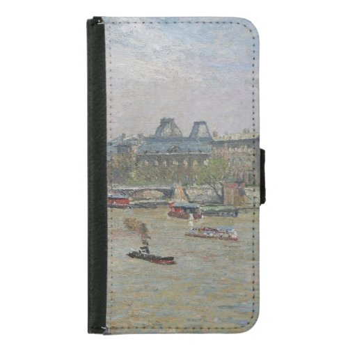 The Louvre Spring  Camille Pissarro   Samsung Galaxy S5 Wallet Case