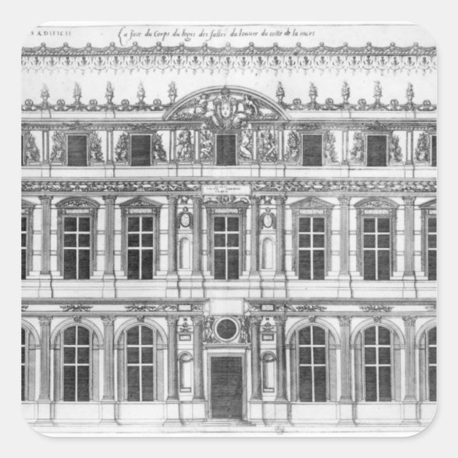 The Louvre Square Sticker (Front)