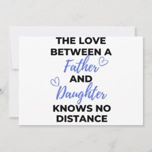 The Love Between A Father And Daughter Black Holiday Card