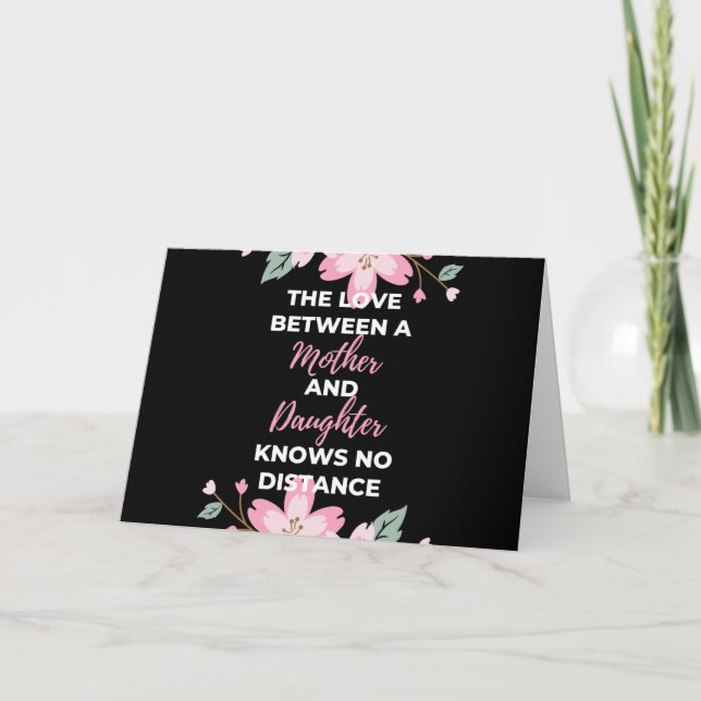 The Love Between A Mother And Daughter Knows Holiday Card (Front)