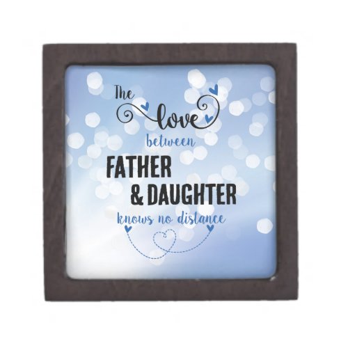 The love between father and daughter distance gift box