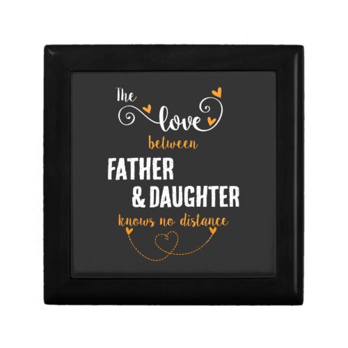 The love between father and daughter distance gift box