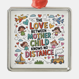The Love Between Mother And Child Metal Ornament