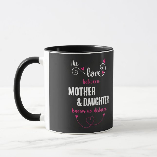 The love between mother and daughter distance mug (Left)