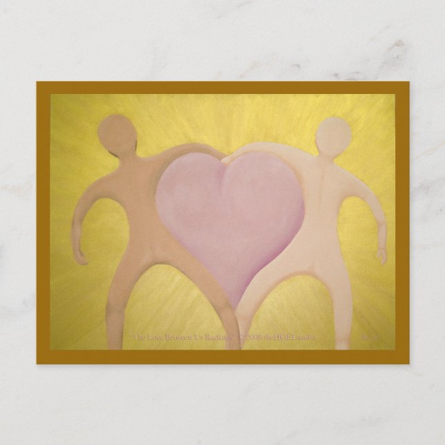 The Love Between Us Radiates Postcard (Front)