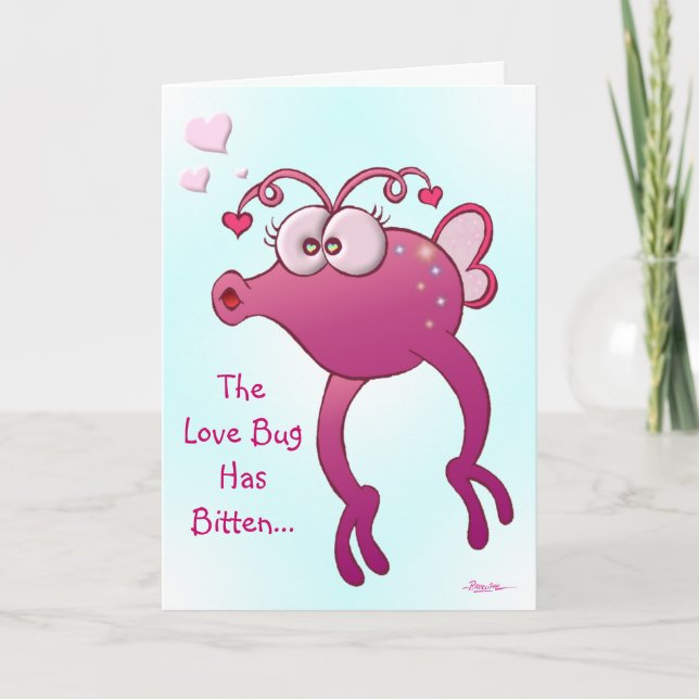 The Love Bug Has Bitten Card (Front)