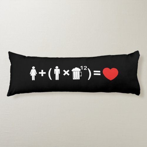 The Love Equation for Men Body Pillow