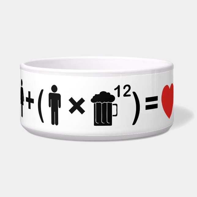 The Love Equation for Men Bowl (Front)