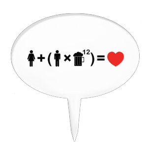 I Love Math Edible Cake Topper Image 