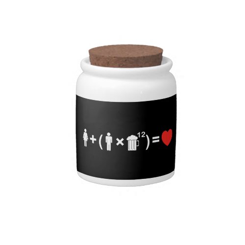The Love Equation for Men Candy Jar