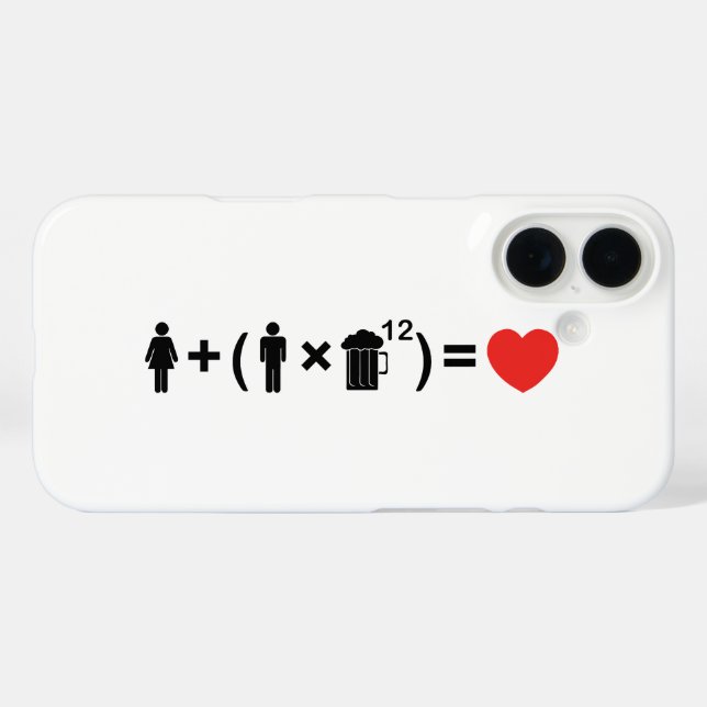 The Love Equation for Men Case-Mate iPhone Case (Back (Horizontal))
