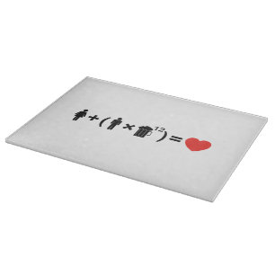 The Love Equation for Men Cutting Board
