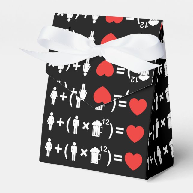 The Love Equation for Men Favor Boxes (Front Side)