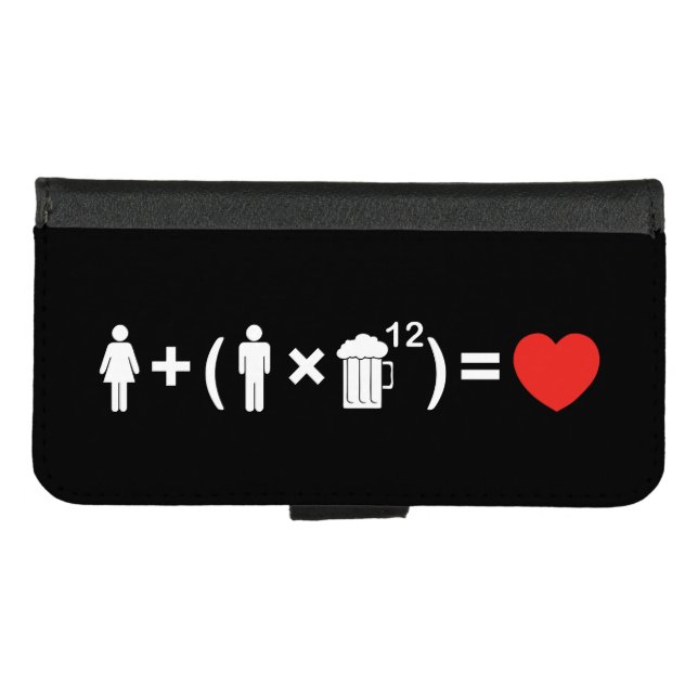 The Love Equation for Men iPhone Wallet Case (Front (Horizontal))
