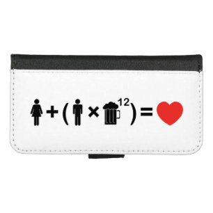 The Love Equation for Men iPhone 8/7 Wallet Case