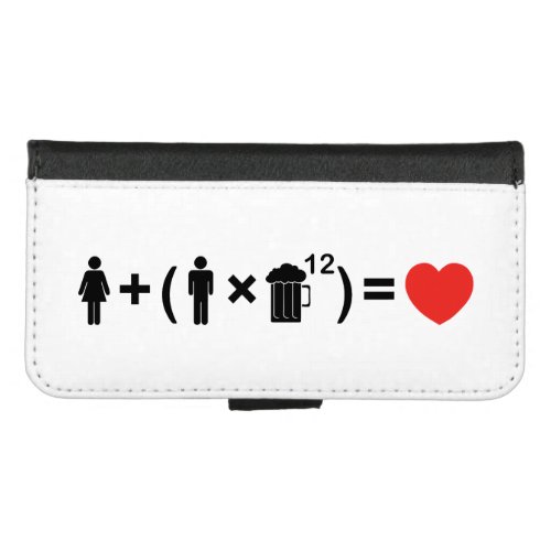 The Love Equation for Men iPhone 87 Wallet Case