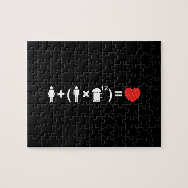 The Love Equation for Men Jigsaw Puzzle (Horizontal)