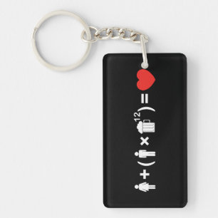The Love Equation for Men Keychain