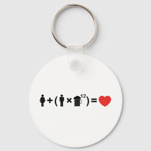 The Love Equation for Men Keychain