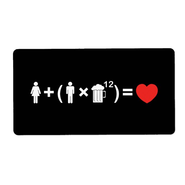 The Love Equation for Men Label (Front)