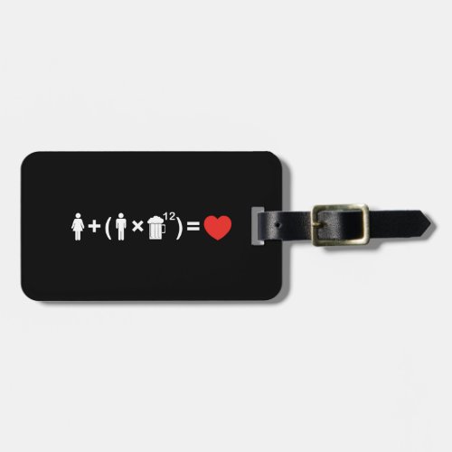 The Love Equation for Men Luggage Tag