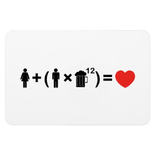 The Love Equation for Men Magnet