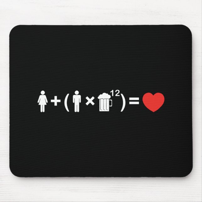 The Love Equation for Men Mouse Pad (Front)
