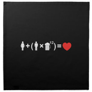 The Love Equation for Men Napkin