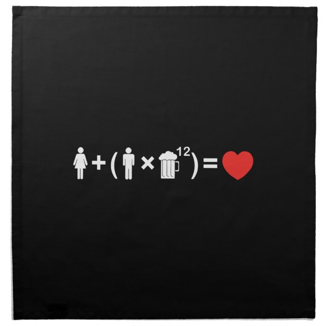 The Love Equation for Men Napkin (Front)
