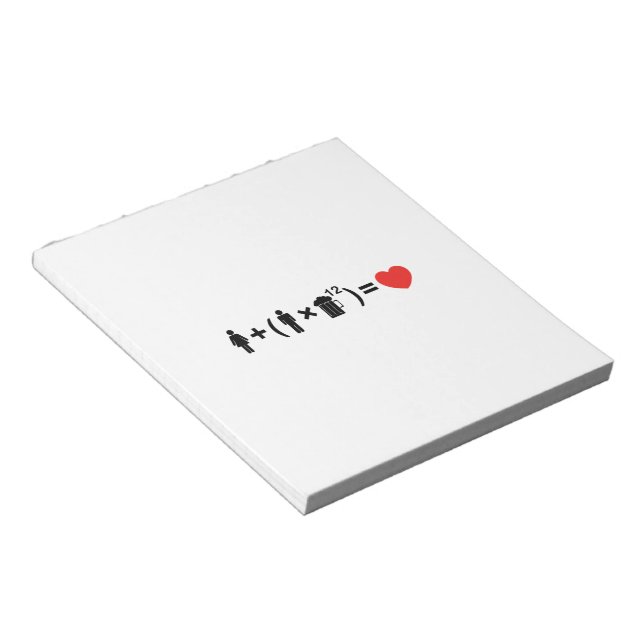 The Love Equation for Men Notepad (Angled)