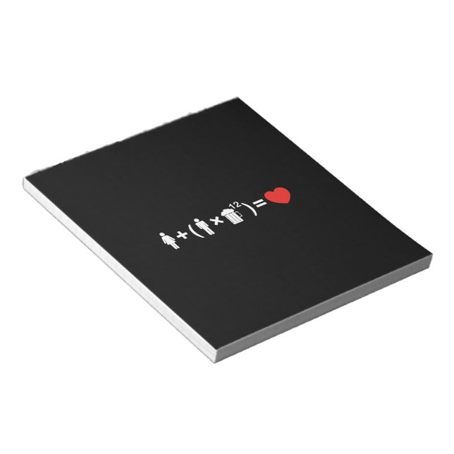 The Love Equation for Men Notepad (Angled)