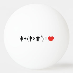 The Love Equation for Men Ping-Pong Ball