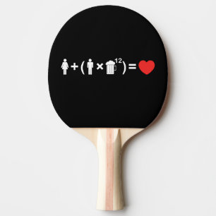 The Love Equation for Men Ping-Pong Paddle