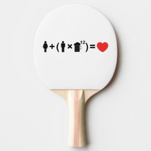 The Love Equation for Men Ping-Pong Paddle
