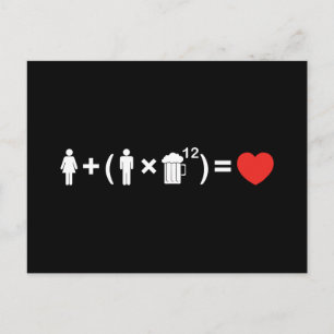 The Love Equation for Men Postcard